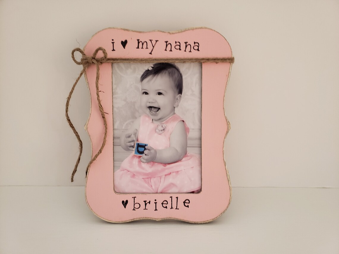 Nana Picture Frame I Love my Nana Photo Frame Cadeau de Etsy