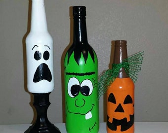 Halloween bottles | Etsy