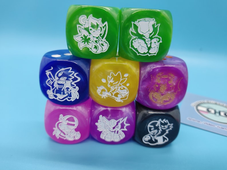 DTCG Waifu Dice BIG 22mm Dice image 5