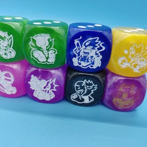 DTCG Waifu Dice BIG 22mm Dice All 8