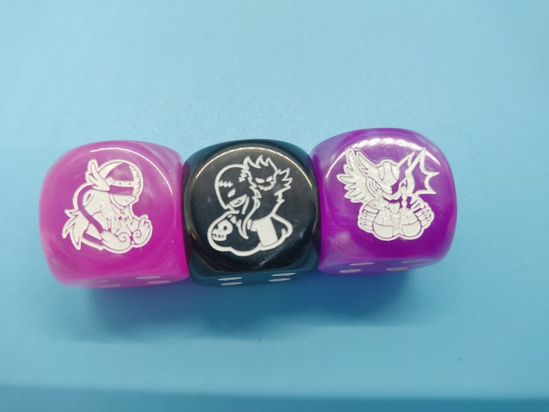 DTCG Waifu Dice BIG 22mm Dice Ange/LadyDevi/Maste