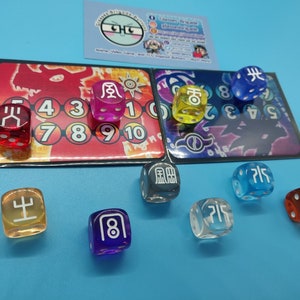 Digimon Frontier inspired 10 Legendary Warriors Dice Set