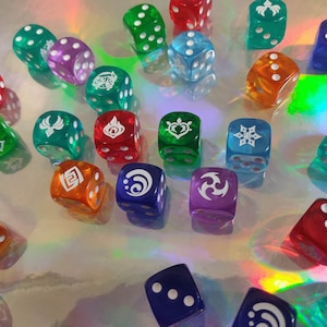 Genshin Vision Dice + Venti