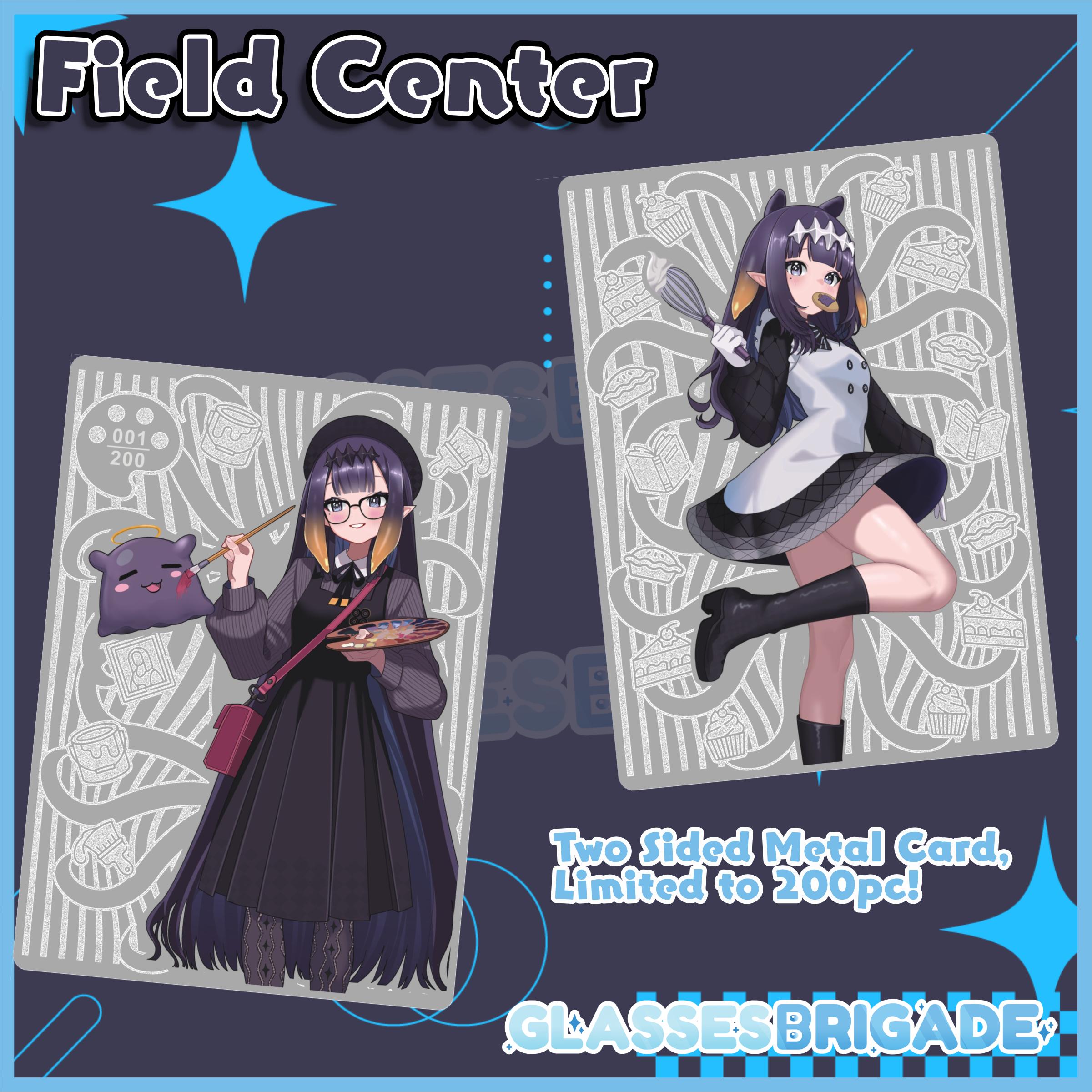 Ina Field Center & Dice Set - Ina'nis Ninomae Silver Card