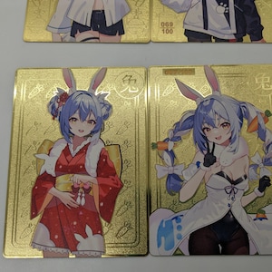 Usada Pekora Field Center - Gold Metal Limited TCG card