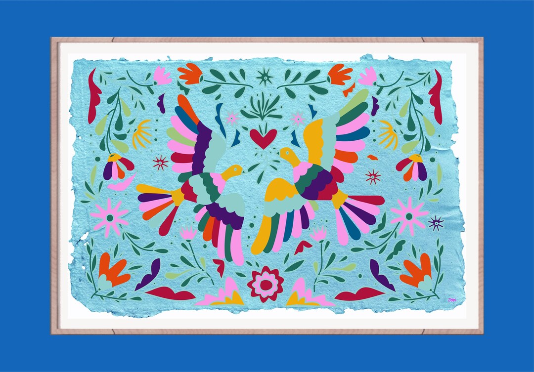 Mexican Art, Otomi Prints, Mexican Wall Art, Nursery, Mexican Inspired