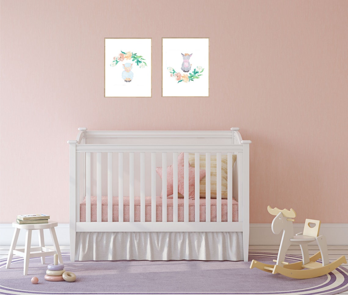 Baby Bedroom decoration Farm animals for kids Baby Room Etsy