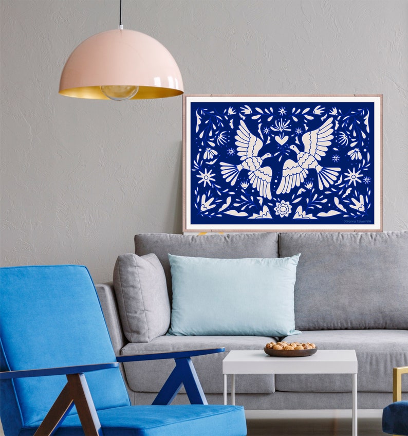 Mexico Folk Art Otomi Wall Art Mexico Art Mexican Art - Etsy México