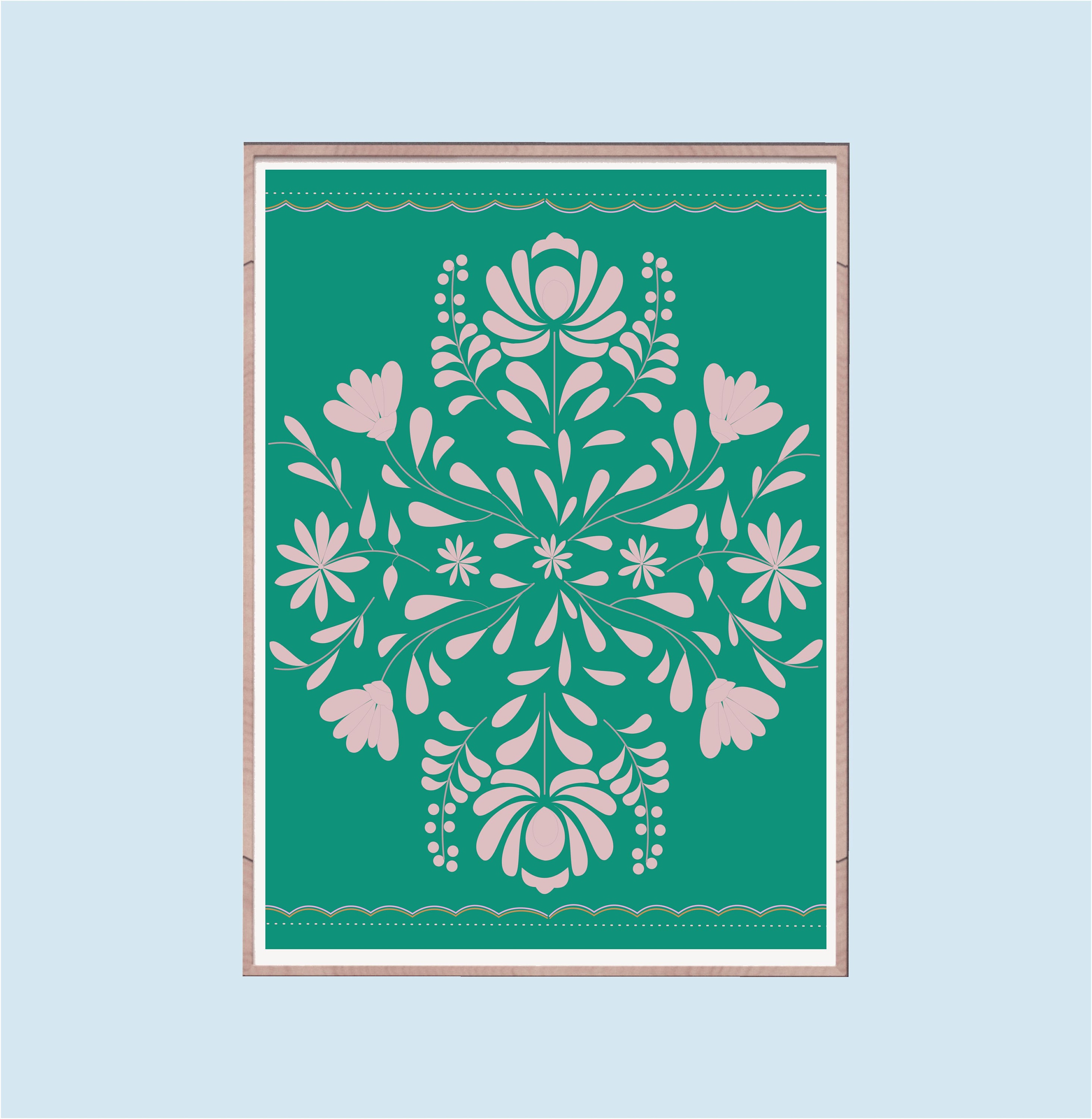 Mexican Art Print Mexican Folk Art Wall Art Decor Mexican Etsy