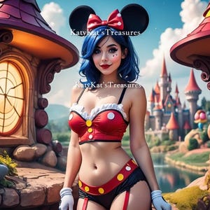 Sexy Cos-Play Minnie Mouse female Spirit Companion