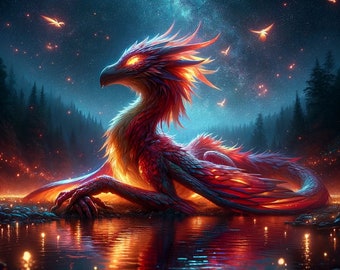 Pyraquarus: The Flame-Water Guardian Spirit Companion