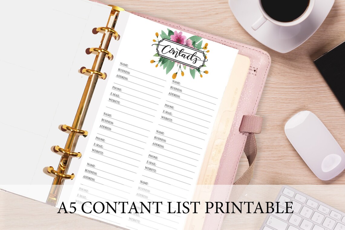 A5 Contact List Printable Printable Contacts A5 Filofax Etsy a5-contact-list-printable-printable-contacts-a5-filofax-etsy