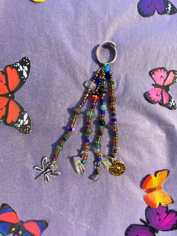 Eclectic Cottagecore Fairy Butterfly Keychain | Etsy