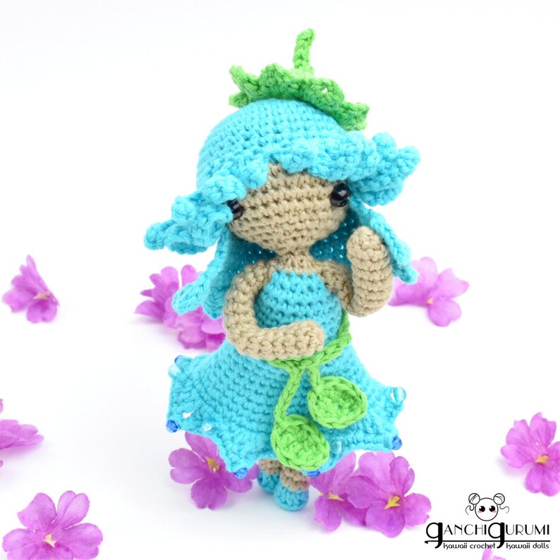 Crochet doll amigurumi pattern flower doll amigurumi Etsy