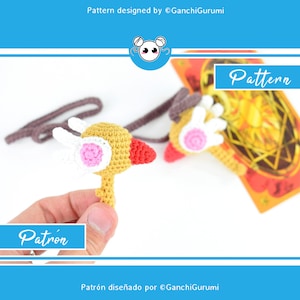 Sakura Card Captor, Sakura haak, Sakura sleutel, amigurumi patroon, haakpatroon, Sakura toverstaf, Sakura amigurumi, Sakura patroon