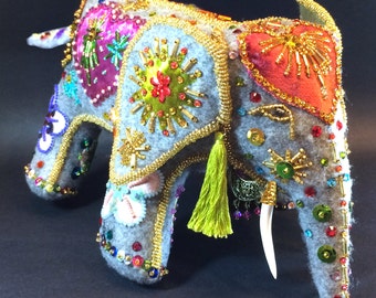 Raj the Elephant Bead Embroidery Kit