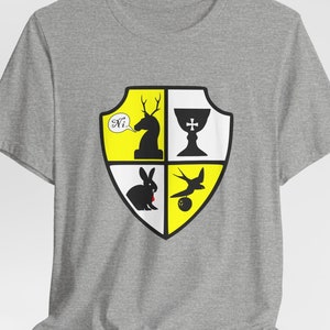 Holy Grail Coat of Arms | Python Holy Grail Inspired | Unisex Jersey Short Sleeve Tee