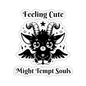 Naklejka Little Devils Cute Demon Baphomet