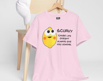Süße Kawaii Zitrone | Skorbut, weil das Leben dir nicht immer Zitronen gibt | Limonaden Scherz | Süßes Früchte T-Shirt | Lustige Grafik | Unisex T-Shirt