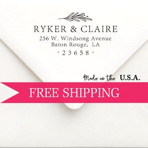 Custom Return Address Stamp-self Inking-rubber Stamp-personalized