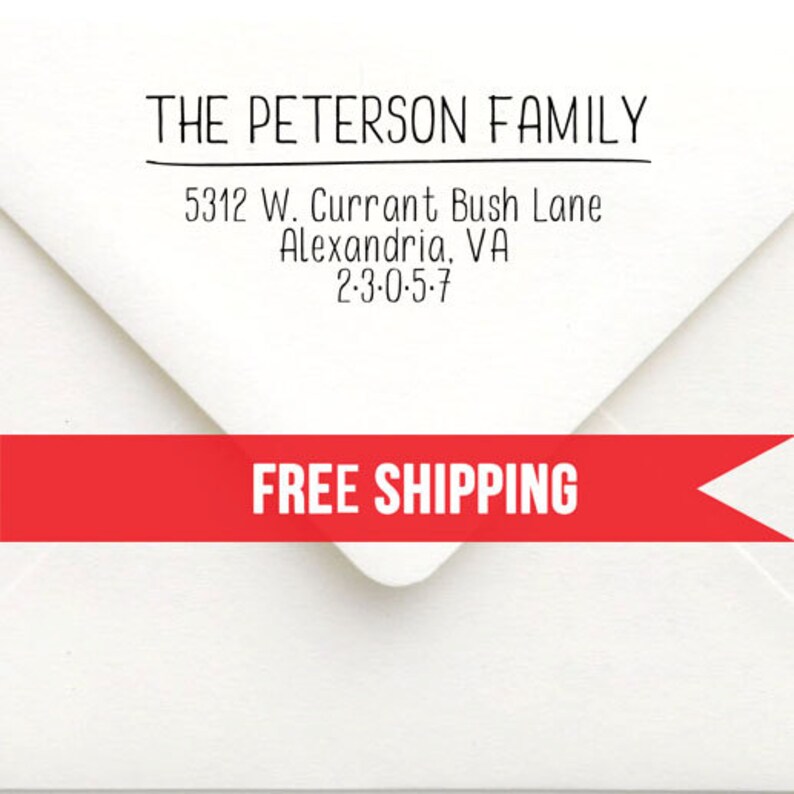 Custom return address stamp self inking personalized etsy