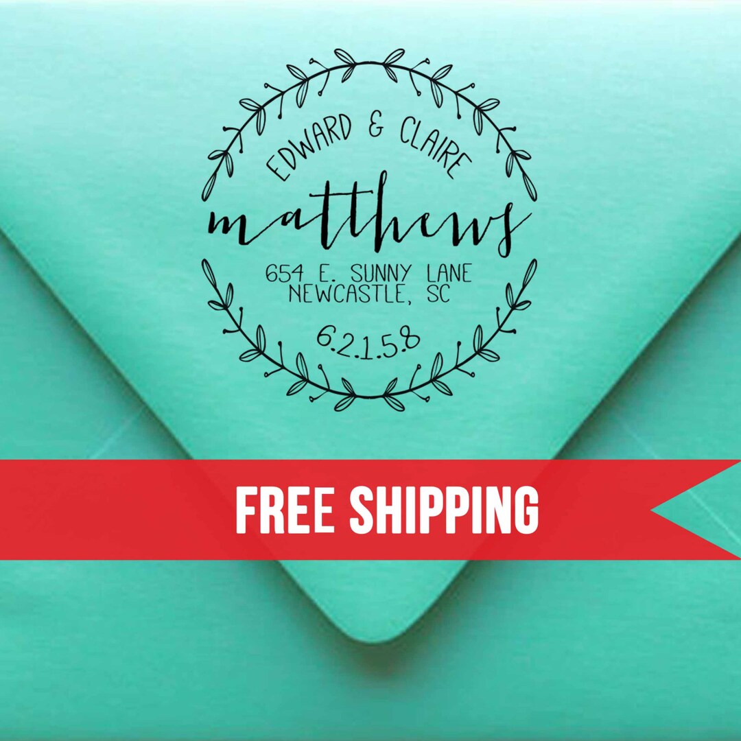 Custom Return Address Stampself Inkingpersonalized Stampwood Stamp