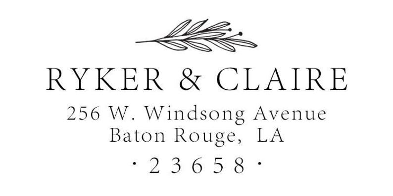 Custom Return Address Stamp-Self Inking-Rubber Stamp-Personalized Stamp-Housewarming Gift-Client Gift-Wedding Stamp-Invitation Stamp
