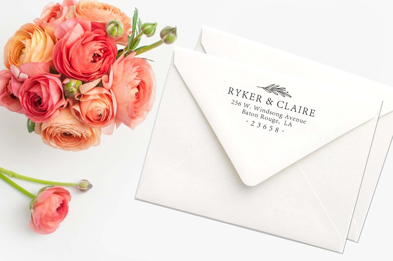 Custom Return Address Stamp-Self Inking-Rubber Stamp-Personalized Stamp-Housewarming Gift-Client Gift-Wedding Stamp-Invitation Stamp