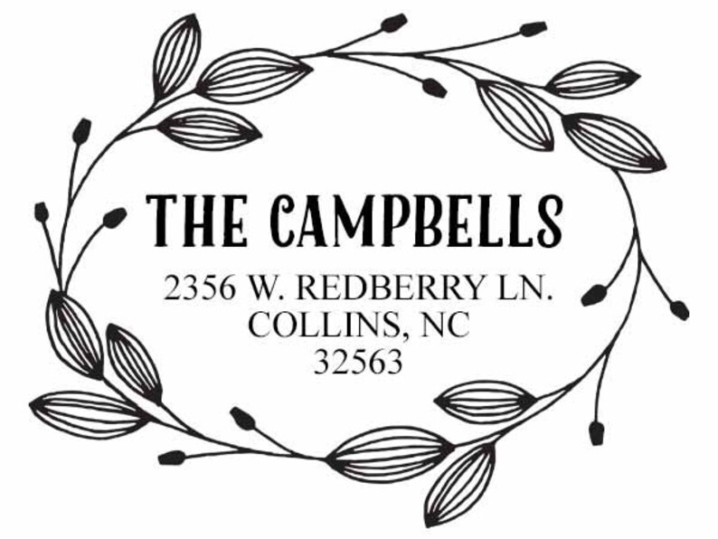 Custom return address stamp self inking personalized etsy