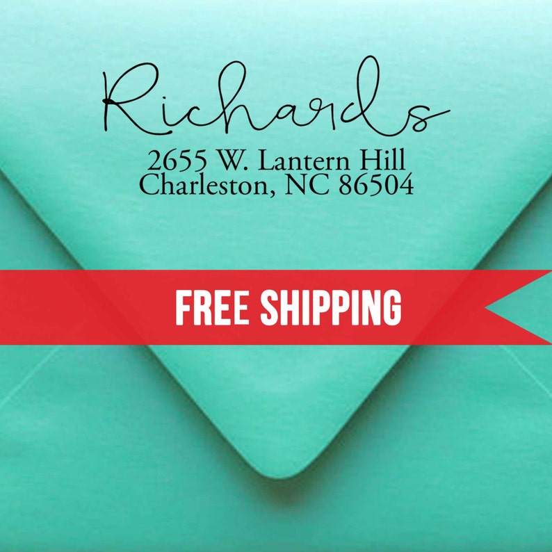 Custom Return Address Stampself Inkingpersonalized Etsy