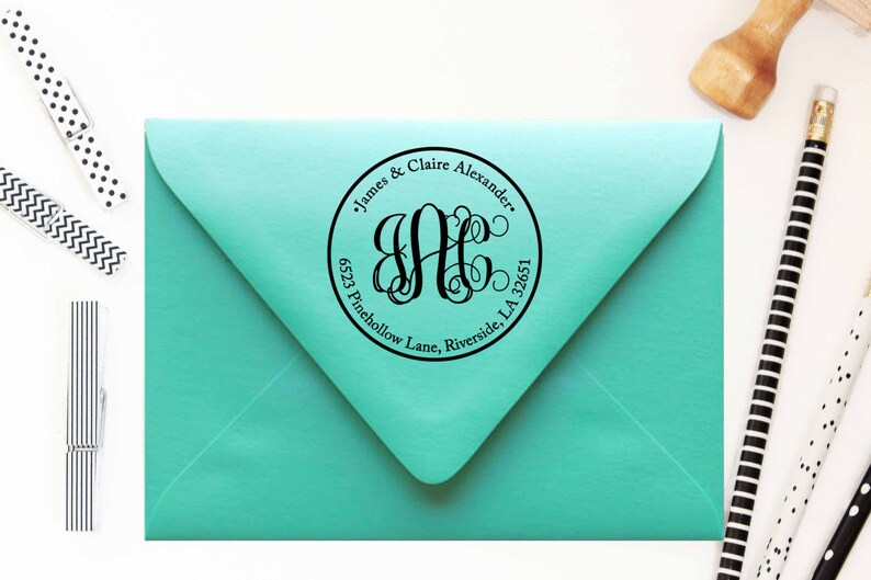 Custom Return Address Stampself Inkingpersonalized Etsy