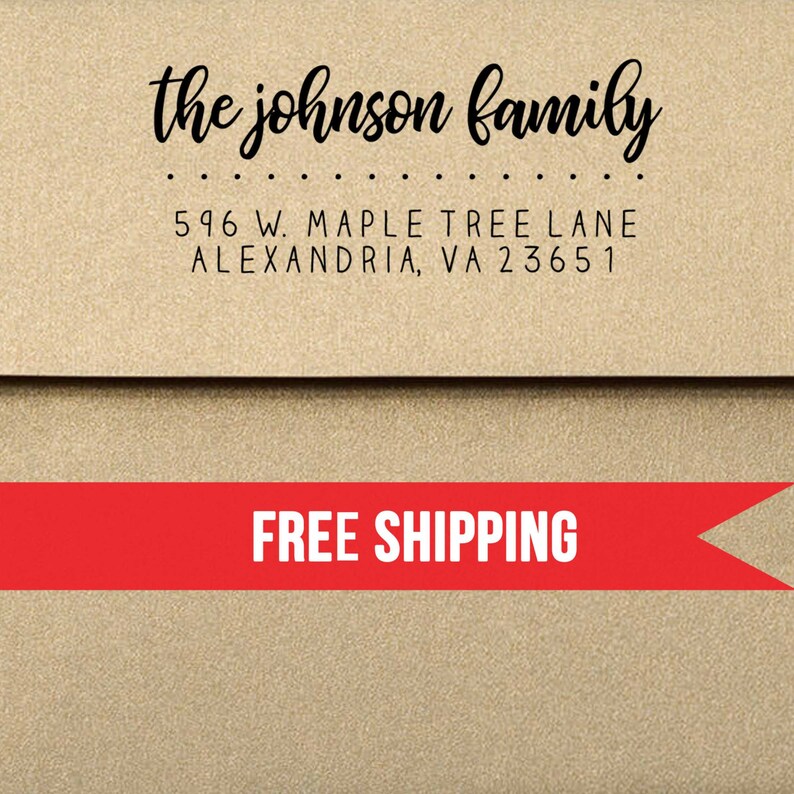 Custom return address stamp self inking personalized etsy