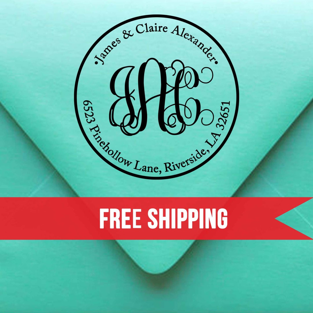 Custom Return Address Stampself Inkingpersonalized Stampwood Stamp