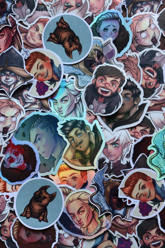 Dragon Age origins 2 and Inquisition Stickers Alistair 