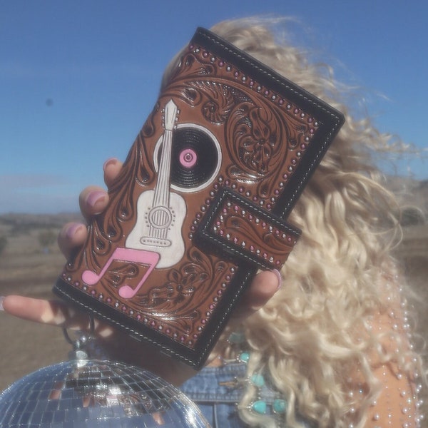 Dolly Taught Me Wallet a Haute Southern Hyde by Beth Marie Exclusive Hand Tooled Wallet