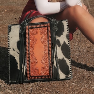 The Luxe Cowgirl A Haute Southern Hyde by Beth Marie Cowhide Tote
