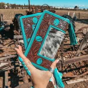 La cartera Turquoise Dreams, un Haute Southern Hyde de Beth Marie, exclusiva