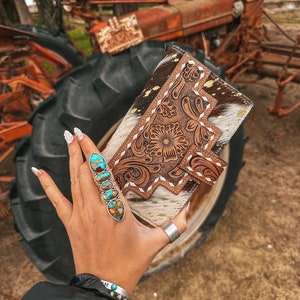 Die Goldfolie besprüht Rindsleder Lancaster Brieftasche eine Haute Südliche Hyde von Beth Marie Exclusive Wallet