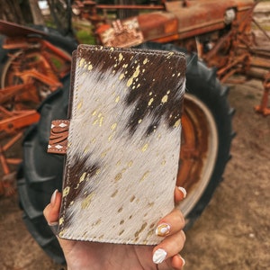 The Lancaster Gold Splattered Cowhide a Haute Southern Hyde by Beth Marie Exclusive image 8