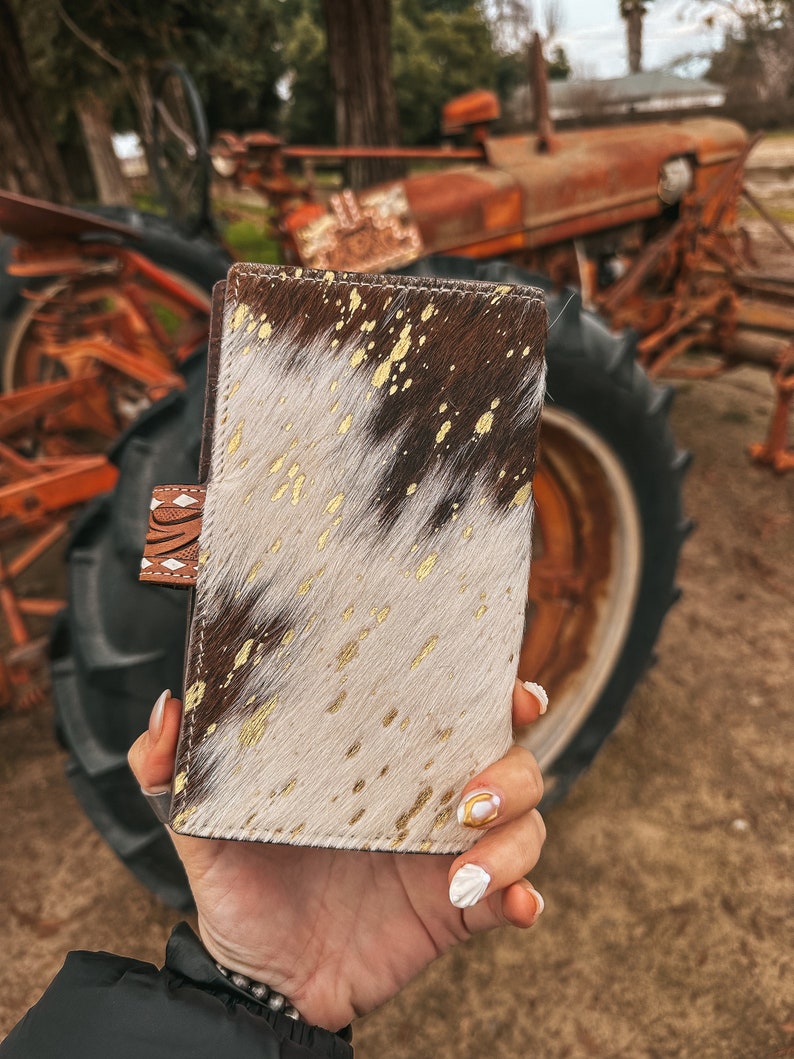 The Lancaster Gold Splattered Cowhide a Haute Southern Hyde by Beth Marie Exclusive image 8