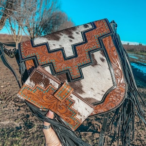 The Darlene Purse a Haute Southern Hyde by Beth Marie Exclusive Cowhide Purse