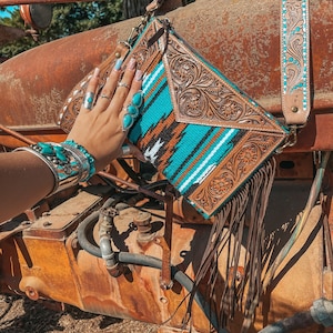 Bolso de mano o de hombro azteca “The San Jose” de Haute Southern Hyde de Beth Marie