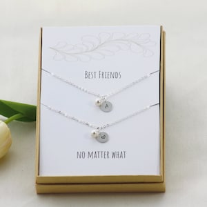 Beste vriend-ketting voor 2 personen, cadeau beste vriend, BFF-ketting, beste vriend-sieraden, BFF-sieraden, eerste ketting, gepersonaliseerde kettingset