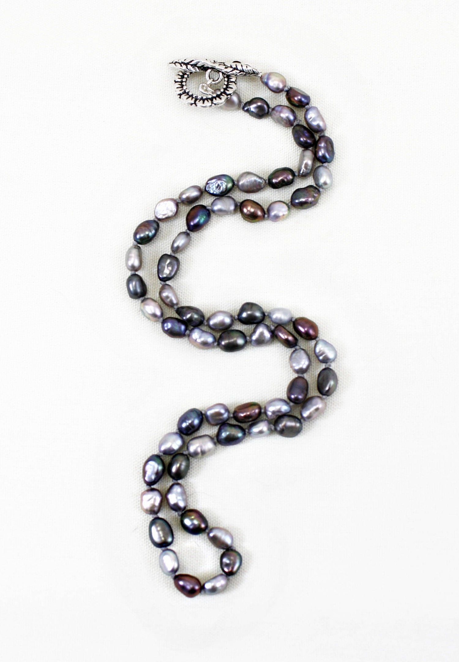 Collana Vintage 2X In Perle Barocche Di Acqua Dolce Lunghezza Circa