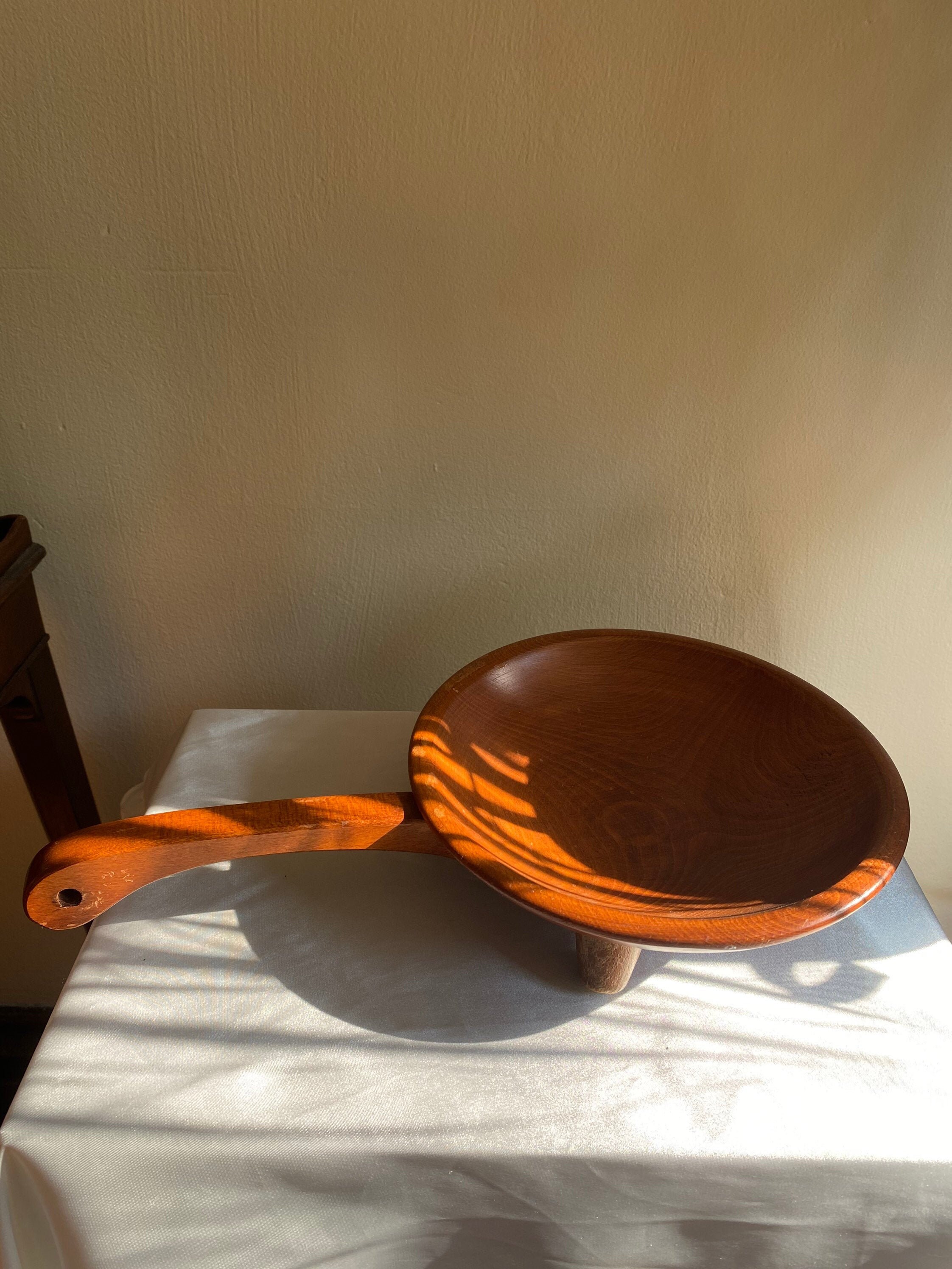 Wooden Munising Bowl with Handle 8.5 Etsy