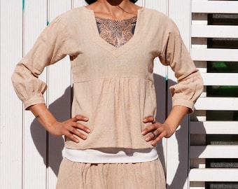 Sadie | Women's Knit Tie Bottom Shirt – Ably Apparel
