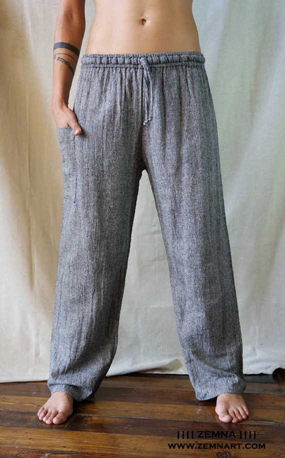 6 colors Male khadi cotton pantsYoga pantskhadi pantstai Etsy