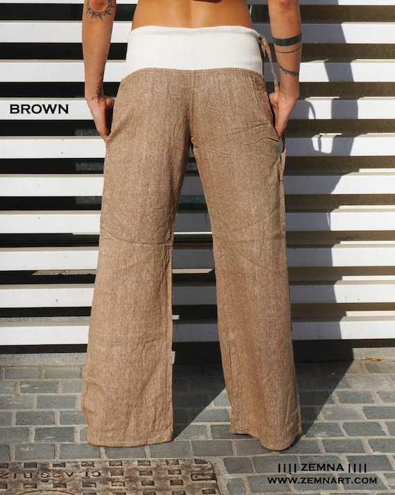 Buy Natural Khadi Cotton Pants, Men Cotton Pants, Men's Khadi Pants, Earthy  Clothing, Loose Pants, Hippie Clothing, Earthy Pants, Long Men Pants Online  in India - Etsy