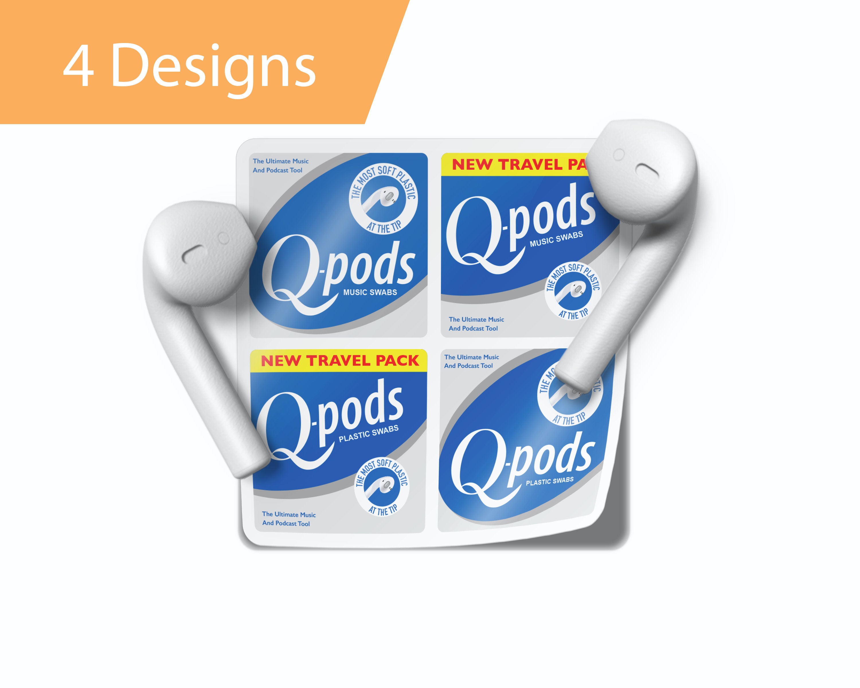 AirPod Case Skin Sticker - Q-Tip Qtip Disguise Airpods Wrap