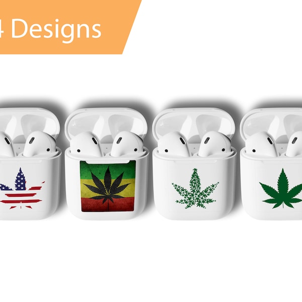 AirPod Case Skin Sticker - Weed Marijuana Airpods Wrap